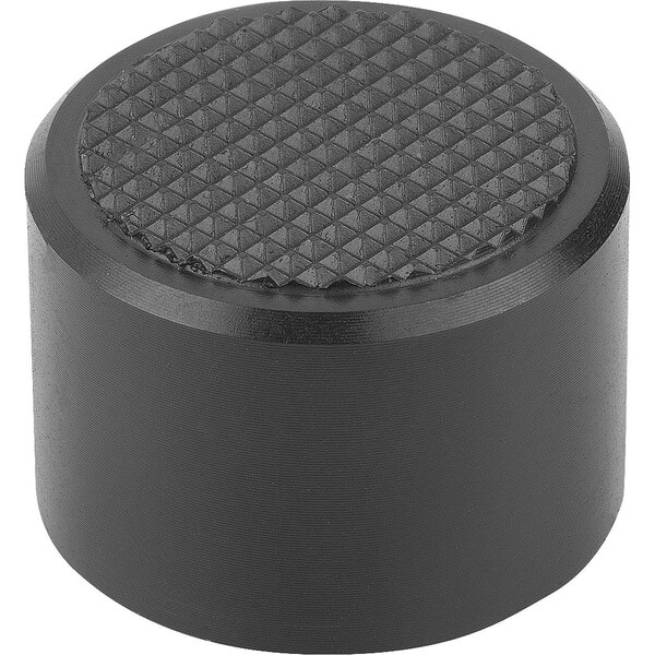 Self-Aligning Pads, Automatic Return, D1=18, Form:F Serrated, Carbon Steel, Comp:Carbon Steel